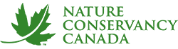 The Nature Conservancy Canada logo with a maple leaf on the left in bright green.